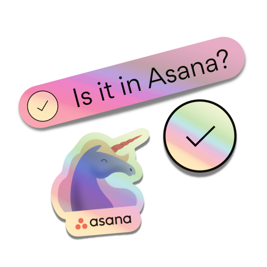 Holographic Asana Stickers