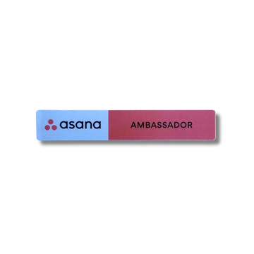 Asana Ambassador Sticker 6.25