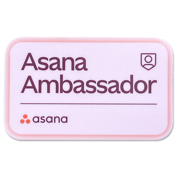 Asana Ambassador Sticker