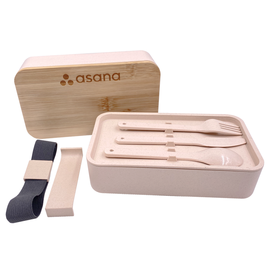 Stackable Bamboo Fiber Bento Box