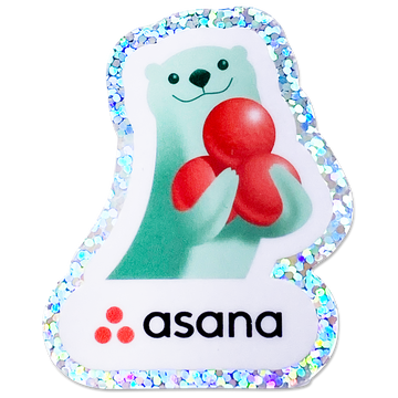 Glitter Asana Stickers
