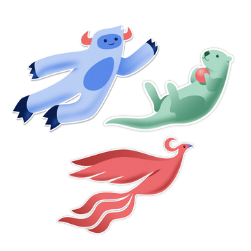 Celebration Creature Stickers