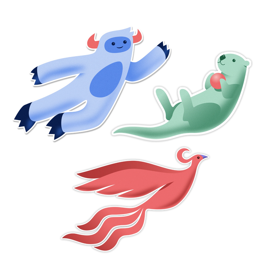 Celebration Creature Stickers