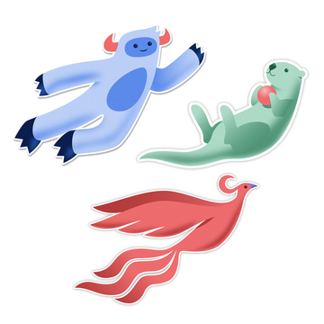 Celebration Creature Stickers