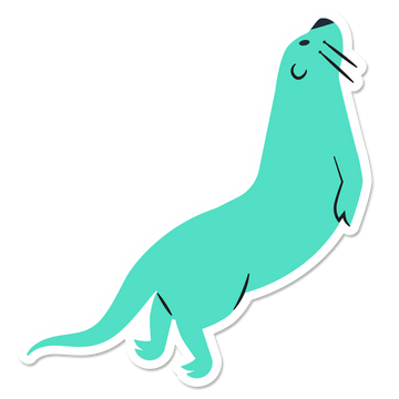 Asana Individual Otter Sticker